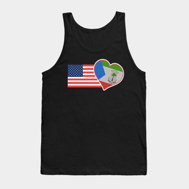 Equatorial Guinea T-Shirt Spanish Teacher Spanish USA Flag Tank Top by hispanicworld